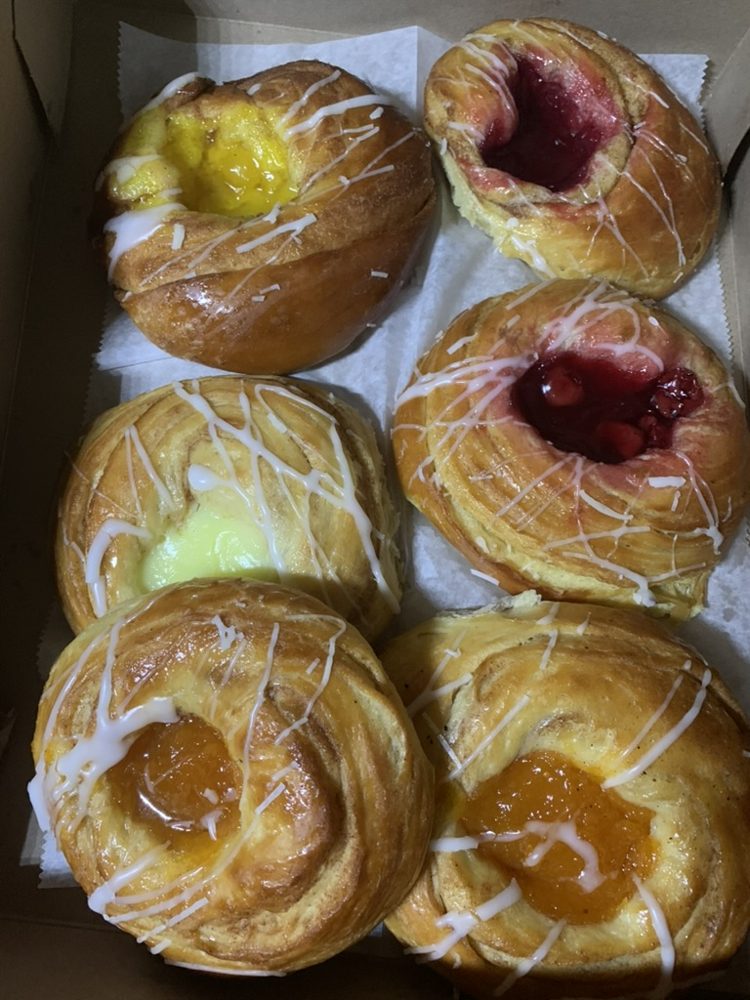 Fruit and cheese danish